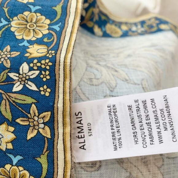 Alemais Women's Cassie Floral Flax Blue Floral-Print Belted Mini Dress - Picture 11 of 11